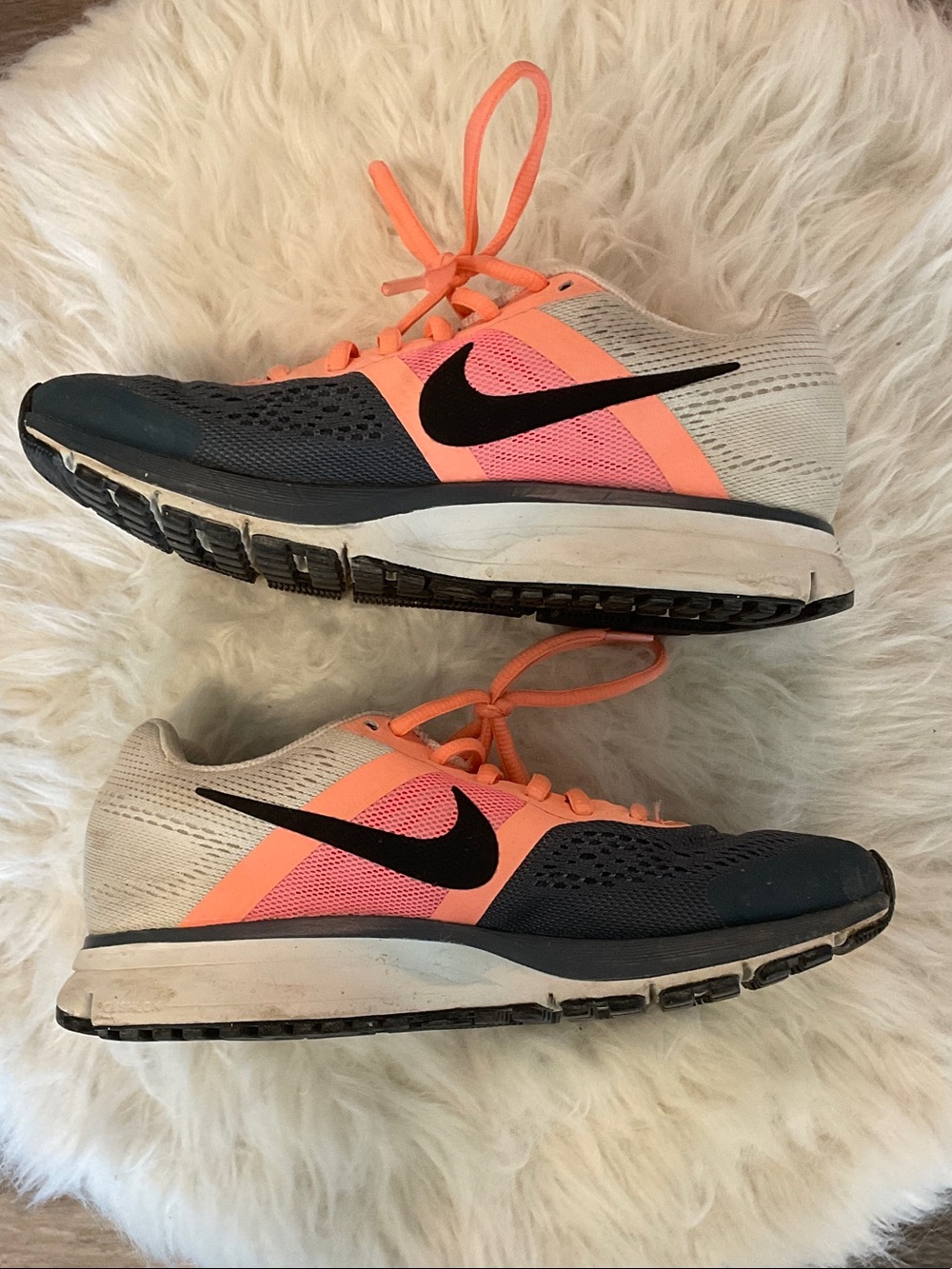 Nike Women’s Athletic Shoes in Coral and Black